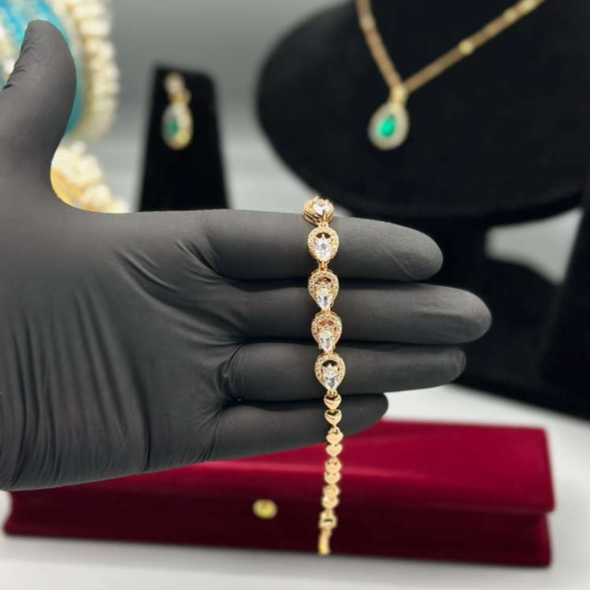 The ‘Everlasting Bloom’ Bracelet Suite — Intricate Floral Halo & Brilliant Solitaire Slider Collection