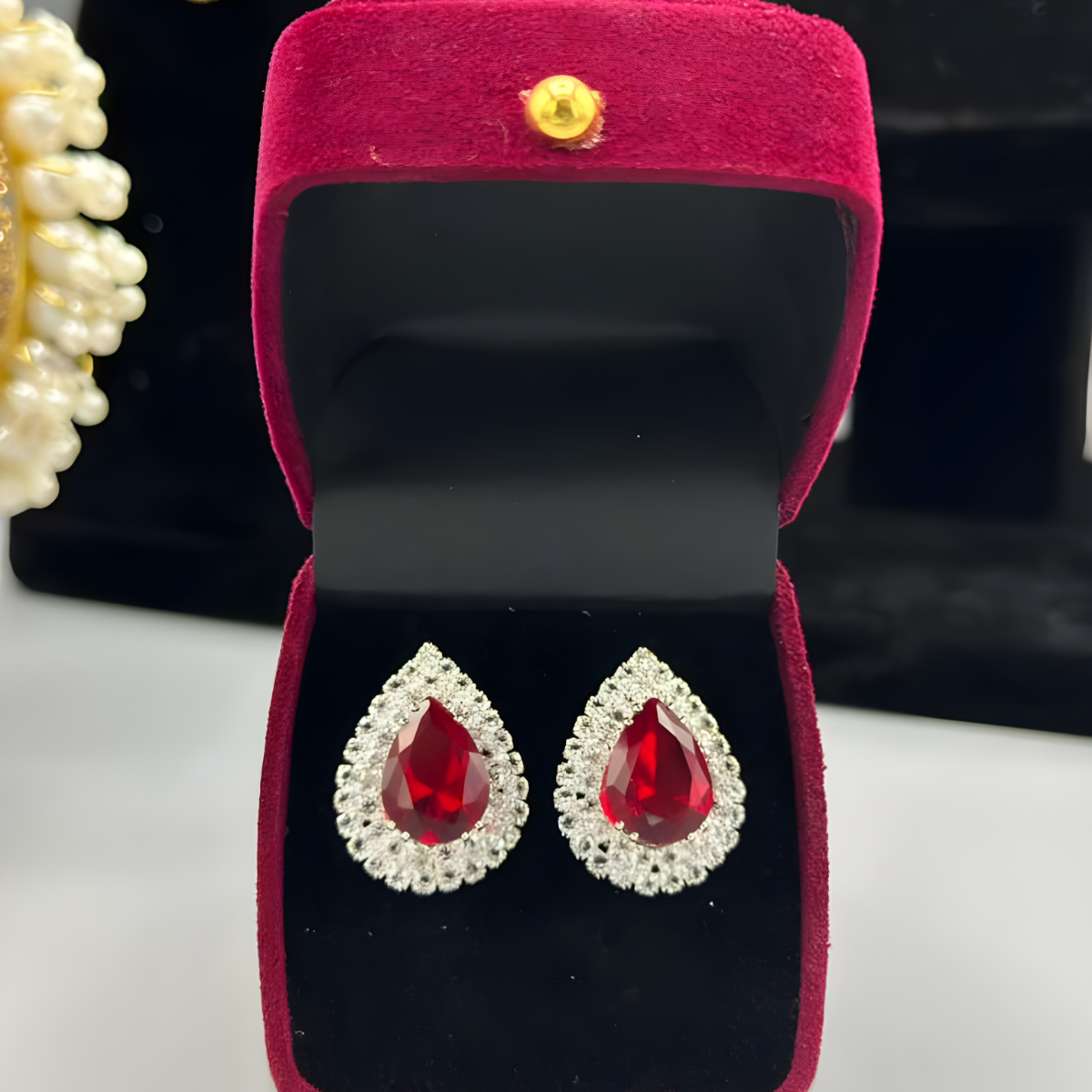 The ‘Lucky Aura’ Signature Earrings — Clover Motif Drop & Stud Collection