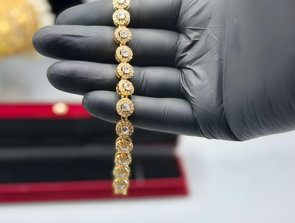 The ‘Lucky Charm’ Signature Collection — Clover Motif Adjustable Pavé & Onyx Bracelets