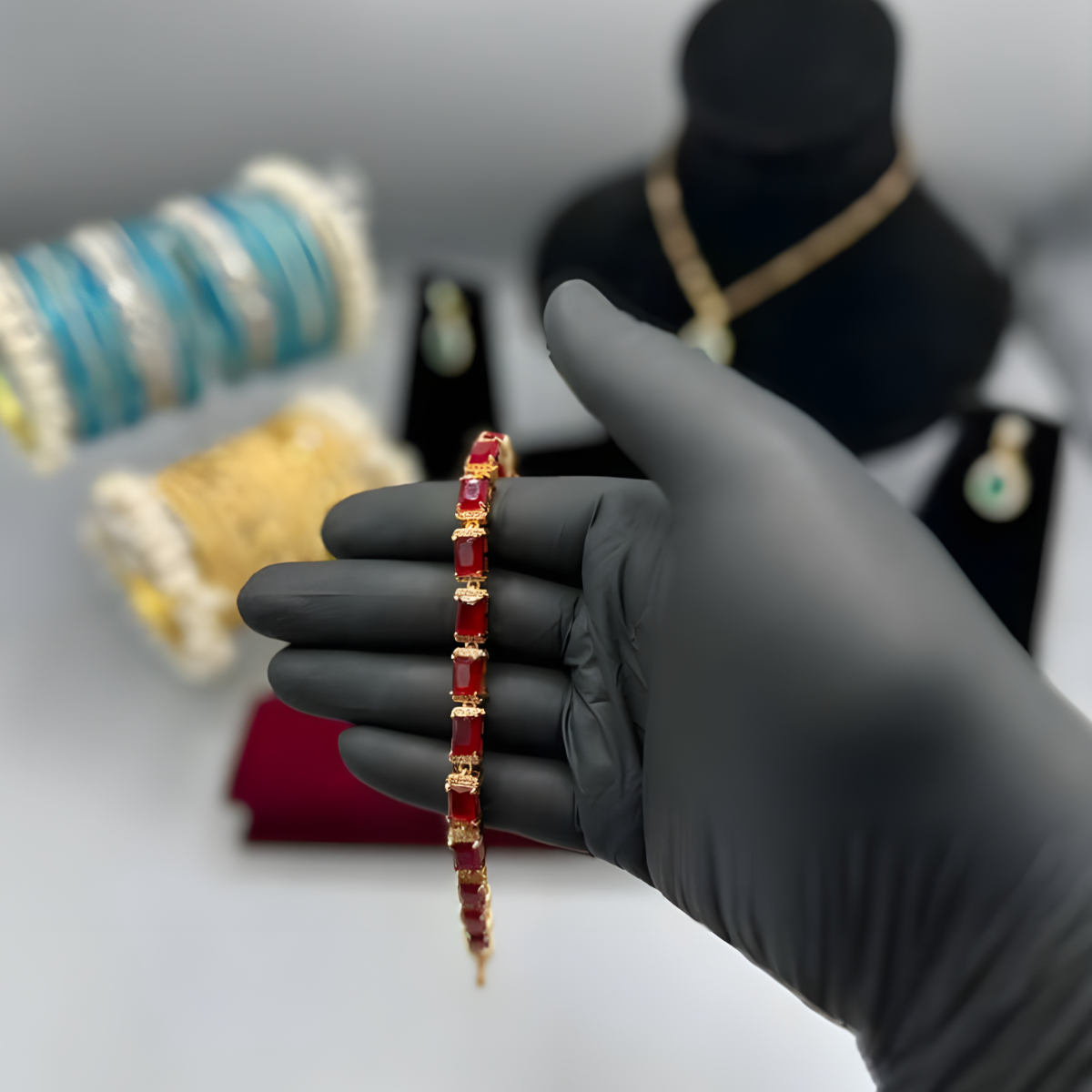 The ‘Royal Embrace’ Bracelet Suite — Crowned Heart & Radiant Geometric Slider Collection