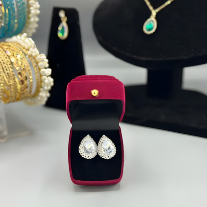 The ‘Lucky Aura’ Signature Earrings — Clover Motif Drop & Stud Collection