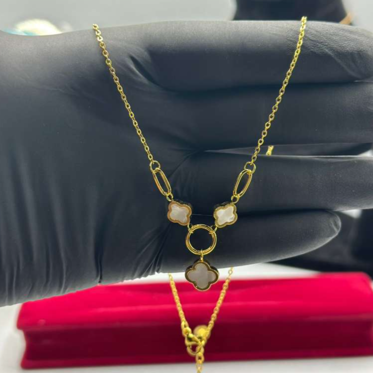 The ‘Eclipse & Gold’ Artisan Suite — Hammered Metallic Disk & Onyx Solitaire Slider Collection