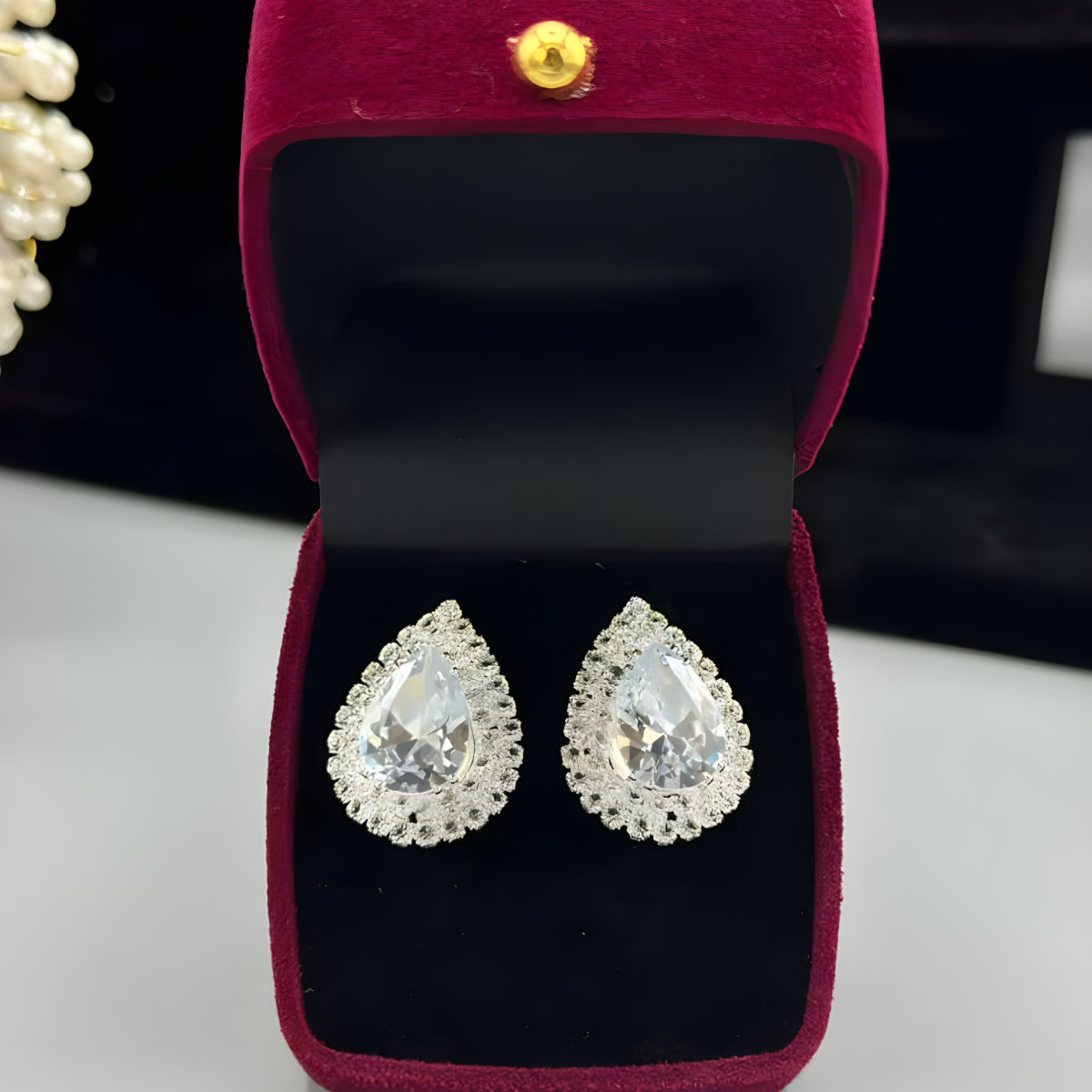 The ‘Lucky Aura’ Signature Earrings — Clover Motif Drop & Stud Collection