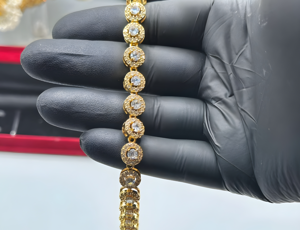 The ‘Lucky Charm’ Signature Collection — Clover Motif Adjustable Pavé & Onyx Bracelets