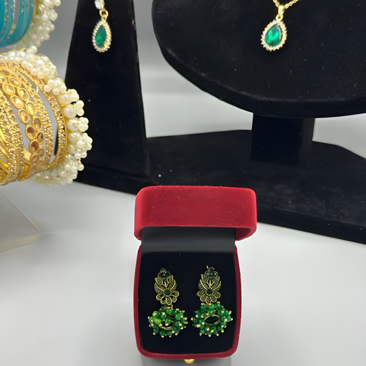The ‘Modern Radiance’ Stud Suite — Square-Cut Geometric & Radiant Halo Earring Collection