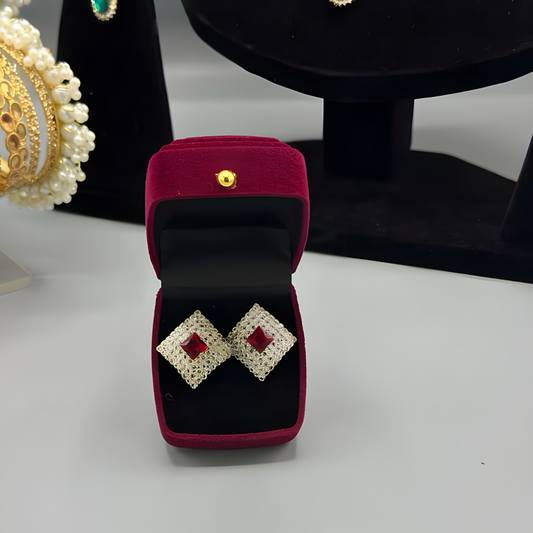 The ‘Everlasting Blossom’ Stud Suite — Intricate Floral Pavé & Brilliant Solitaire Collection