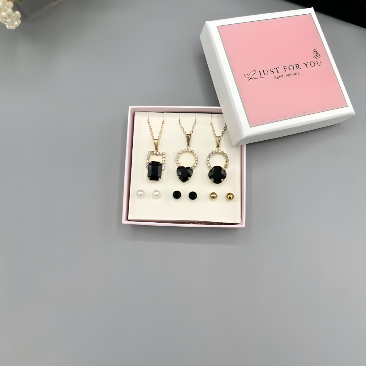 Emerald-Cut & Heart-Shaped Onyx Crystal Collection