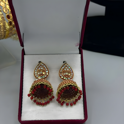 The ‘Papillon Radiance’ Earring Suite — Marquise Butterfly & Crystal Cluster Collection